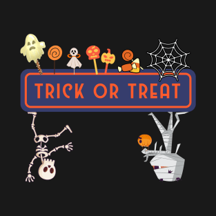 Trick or Treat - Kids Design - Spooky Halloween T-Shirt