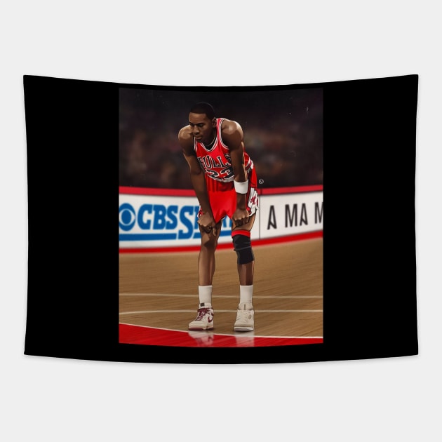 BASKETBALLART - GOAT BE A MAN Tapestry by JORDAN-ART23