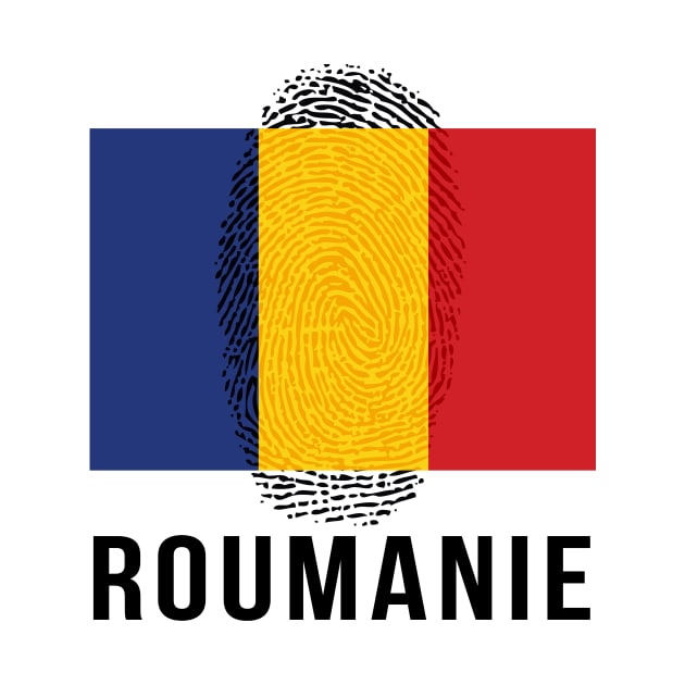 Romania Flag DNA by Rocky Ro Designs