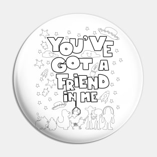 a friend in me is my frient tshirt ecopop graphic toys Pin