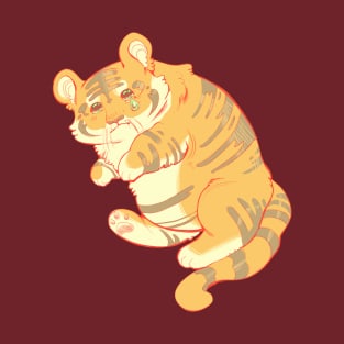 sad cat chonky tiger T-Shirt