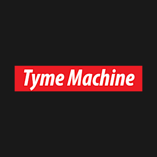 ​'Tyme Machine' Wisconsin, USA slang white text on a red background T-Shirt