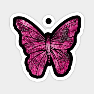 Pink Butterfly Magnet