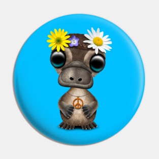 Cute Baby Platypus Hippie Pin