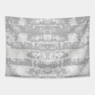 Gray Tie-Dye Symmetry Tapestry