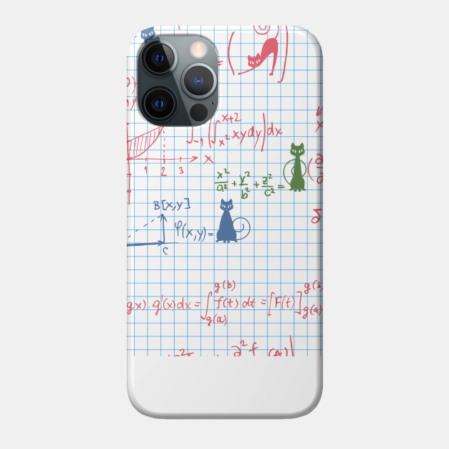 Cats in maths - Funny Cats - Phone Case