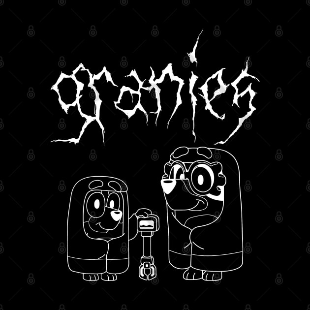 Death Metal Bluey Grannies Rita & Janet by LEMESGAKPROVE