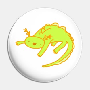 Yellow Axolotl Pin