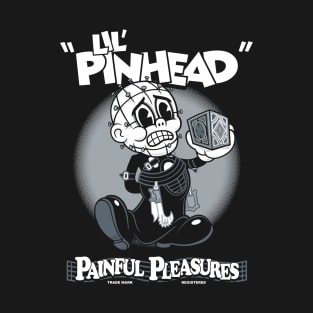 Lil Pinhead - Creepy Cute Vintage Cartoon Horror - Rubberhose T-Shirt