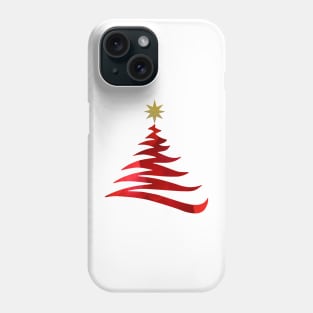 Red Christmas Tree Phone Case