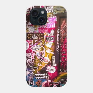 Pink Graffiti Tag Sticker NYC Phone Case