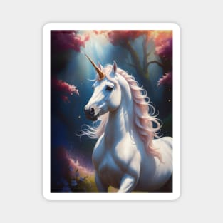 Unicorn with pink mane Magnet