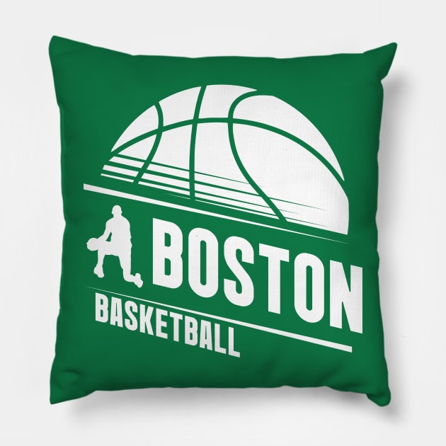 BOSTON BASKETBALL Pillow by Aloenalone