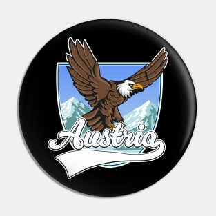 Austria Ski mountains travel patch Pin