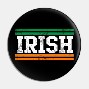 Irish Ireland Flag St Patricks Day Family Heritage Pin