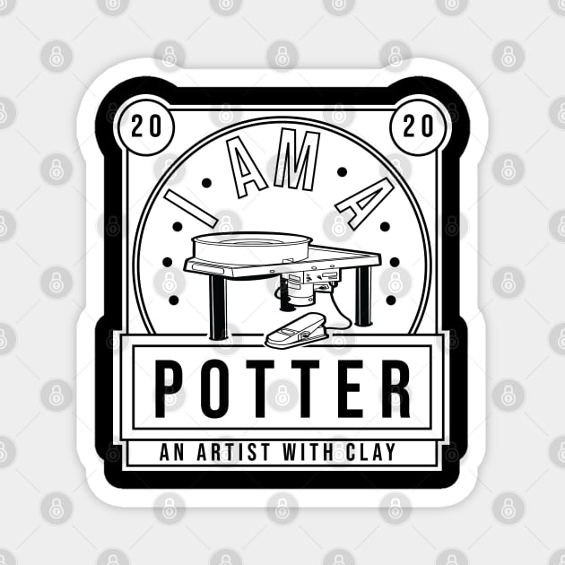 I am a Potter with Wheel Magnet by The Craft ACE