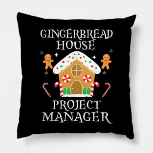 Gingerbread House Project manager Decorating Baking Xmas Pillow