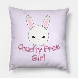 Cruelty Free Girl Pillow