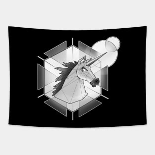 Low poly unicorn Tapestry