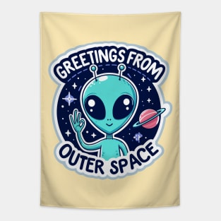 Greetings From Outer Space Tapestry