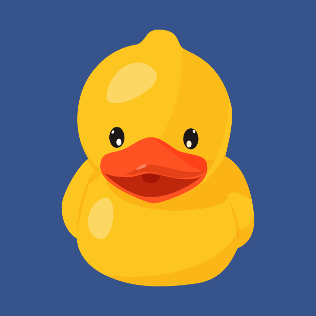 Adorable Rubber Ducky Toy by InkyArt