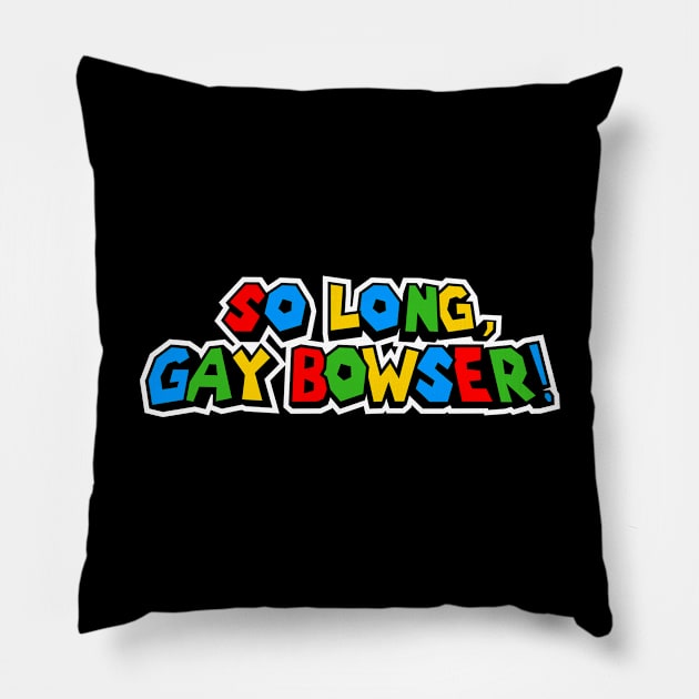 So long! - Black Shirt Pillow by demonigote