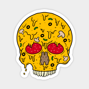 Pizza Skull Magnet