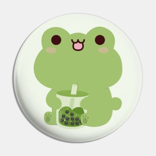 Frog Boba Pin