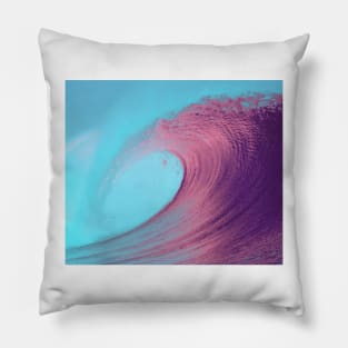 Blue ocean waves Pillow