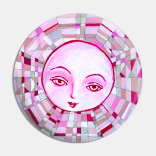 Pink Diamond Moon Pin