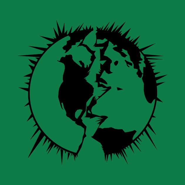 EXPLODING EARTHS! PLANET LOGO BLACK by Explodingearths