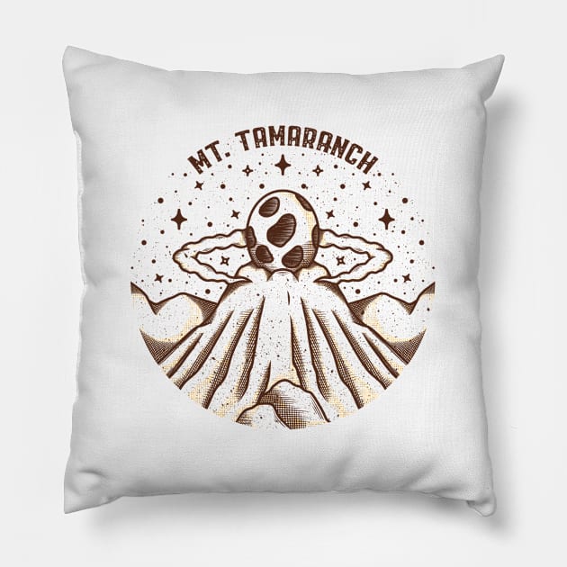 Mt. Tamaranch Pillow by Alundrart