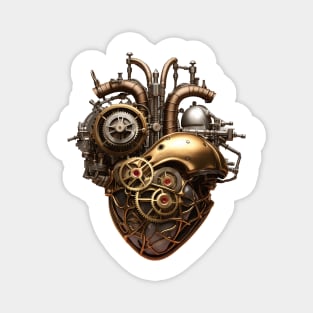 Steampunk Heart Magnet