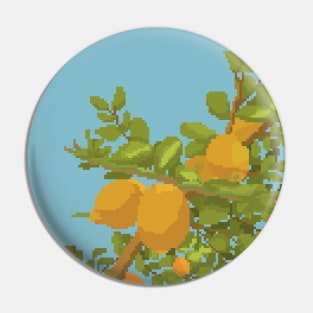 Lemon Tree Pixel Art Pin