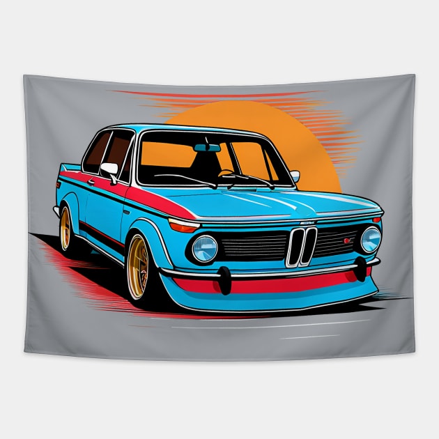 BMW 2002 Turbo Tapestry by TaevasDesign