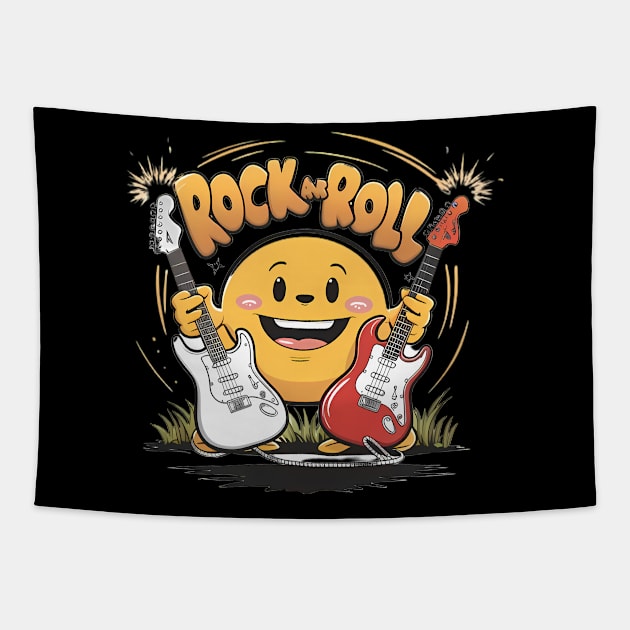 Rock And Roll Musical Juggler Tapestry by coollooks