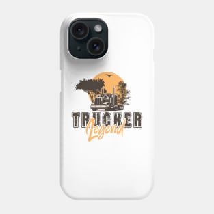 Retro long haul truck, Trucker  legend Phone Case