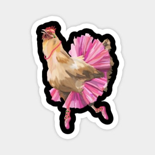 Fashionable 80's Chicken Magnet