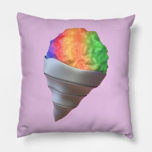 Rainbow Snowcone in 3D 🍧 Pillow