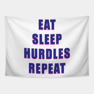 Eat Sleep Hurdles Repeat Tapestry