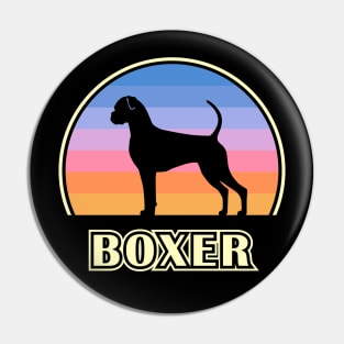 Boxer Vintage Sunset Dog Pin