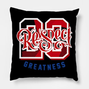 Respect Greatness Retro Playoffs Sneaker Pillow