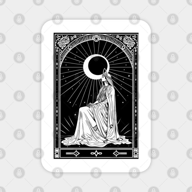 Moon Goddess Magnet by TacoTruckShop