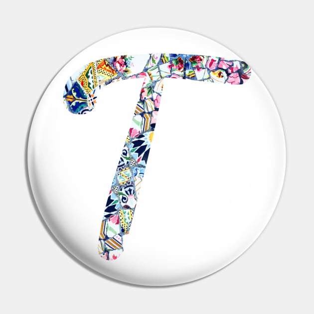 Gaudi Mosaic T Pin by aterkaderk