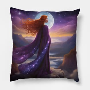 High Priestess Receiving Signals Pillow