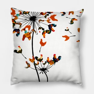 Dandelion Chicken Love Pillow