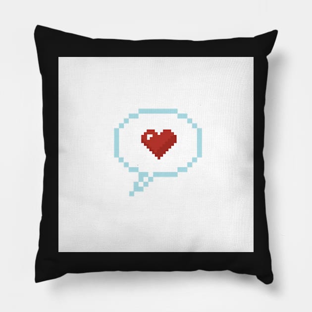 Love Emoji, Love emoticon Pillow by Gretathee