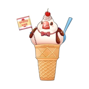 Java Finch Ice Cream Cone T-Shirt