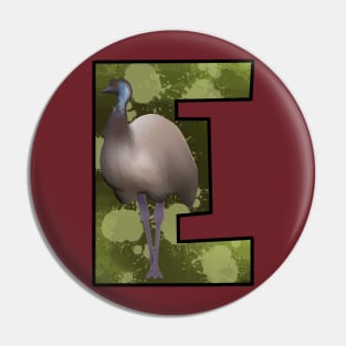 E is for emu Pin