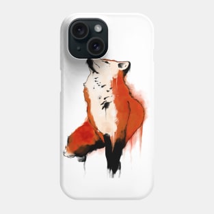 Watercolor fox Phone Case